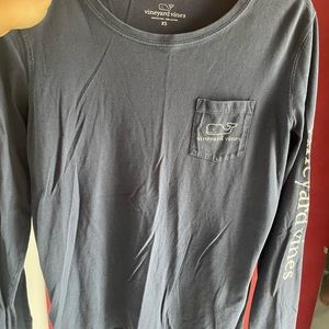 navy blue vine yard vines long sleeve size  womens xsmall